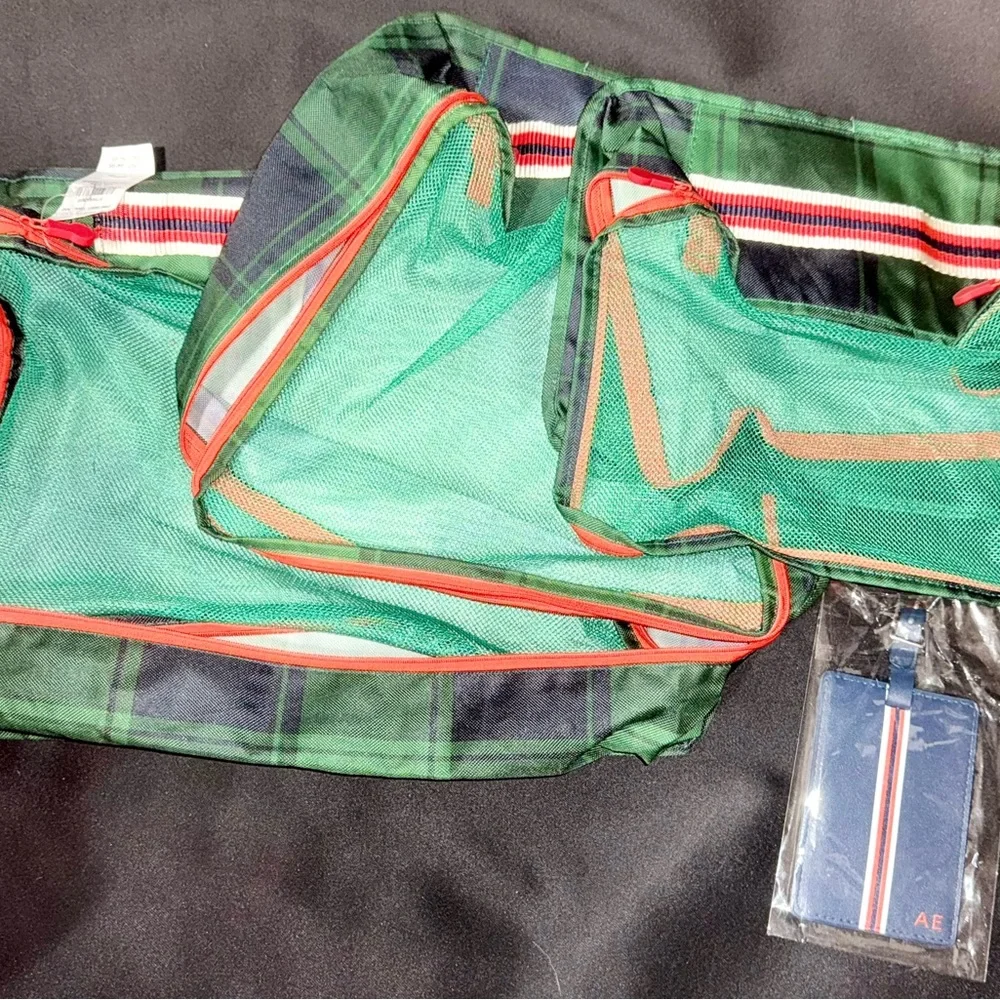 American Eagle Outfitters Green and Red Garment Bags